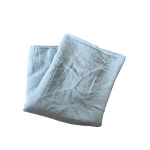 Aden + Anais baby blue muslin infant swaddle blanket
